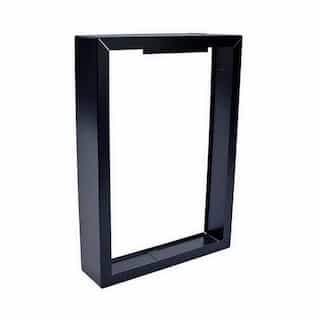 Black, Surface Mounting Frame for Residential Smart Wall Heater