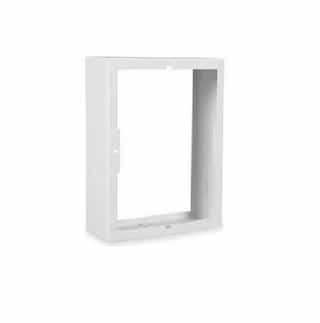 White, Surface Mounting Frame for Residential Smart Wall Heater