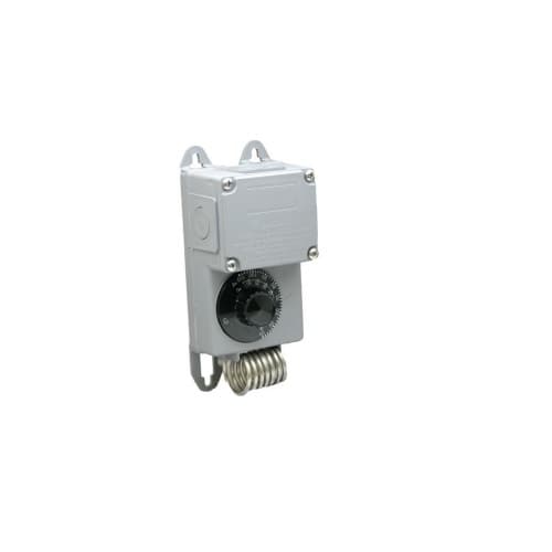 25A Industrial Line Voltage Thermostat, Weatherproof, SPDT