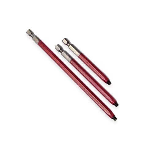 Rack-A-Tiers 6-in #2 Robertson Square Bit, Red, 2 Pack