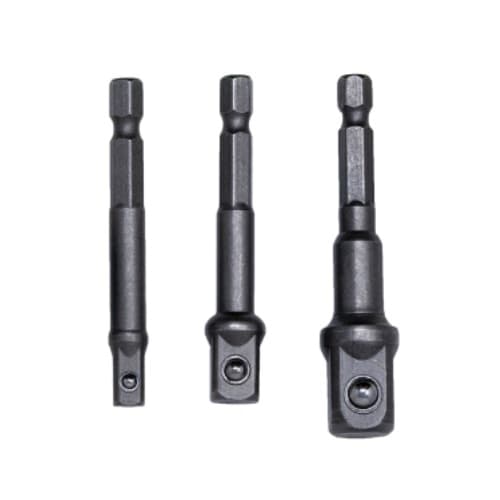 Rack-A-Tiers Impact Driver Bits, Adaptor Set, Sizes 1/4-in, 3/8-in & 1/2-in