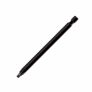 Rack-A-Tiers 4-in Robertson Square Driver Bit, #3, Black