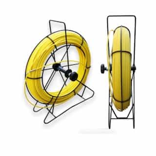 Rack-A-Tiers 1/4-in x 200-ft Fish Tape w/ Steel Rodder, Yellow