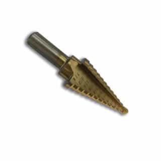 Rack-A-Tiers 3/16-in to 7/8-in Step Drill Bit, 12 Step