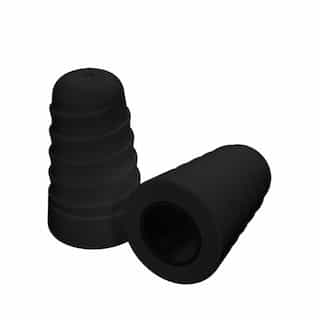 Rack-A-Tiers Replacement Foam Plugs for 2 in 1 Bluetooth Headphones & Ear Plugs, Black, 10 Piece