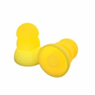 Replacement Silicone Plugs for 2 in 1 Bluetooth Headphones & Ear Plugs, Yellow, 10 Piece