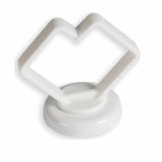 Rack-A-Tiers 1/2-in Magnetic Cable Holder, White