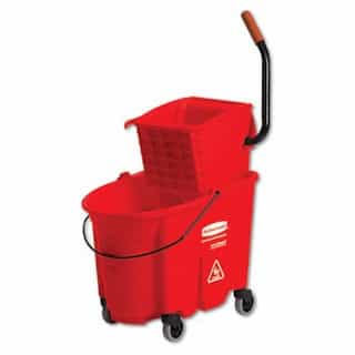 Rubbermaid WakeBrake Red 35 qt. Color-Coded Combos