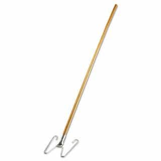 Natural and Chrome Colored, Wedge System Dust Mop Handle/Frame-54-in