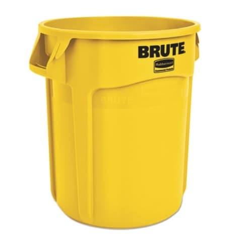 Rubbermaid Brute 20 Gallon Round Container, Yellow