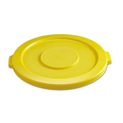 Rubbermaid Brute Yellow 22 in. Round Lids for 32 Gal Containers