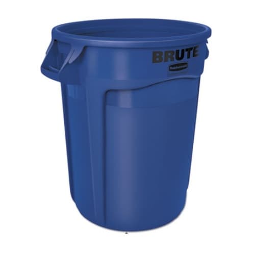 Rubbermaid Brute Blue Round 32 Gal Containers