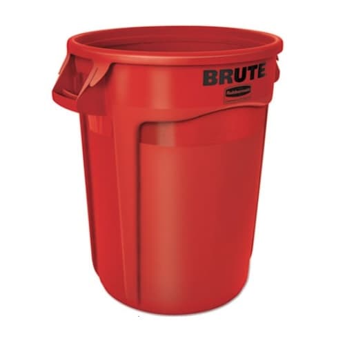 Rubbermaid Brute Red Round 32 Gal Containers