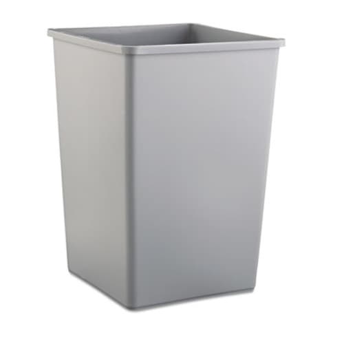 Rubbermaid Untouchable Gray 35 Gal Square Container