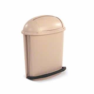 Beige Foot Pedal Rolltop 14.5 Gal Container