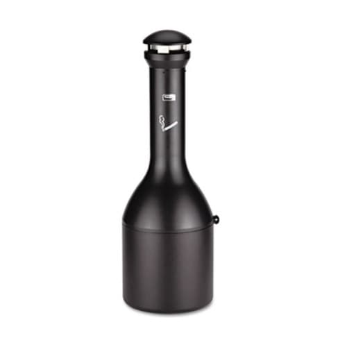 Rubbermaid Infinity Black Traditional Outdoor Smoking Receptacle