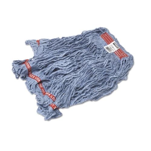 Rubbermaid Blue, Large Cotton/Synthetic Swinger Loop Wet Mop Heads