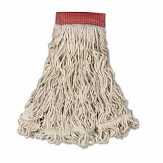 Rubbermaid White, Large Cotton/Synthetic Swinger Loop Wet Mop Heads
