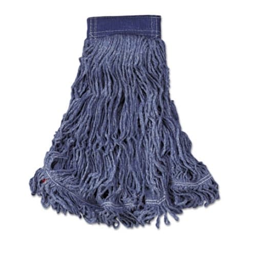 Rubbermaid Blue, X-Large Cotton/Synthetic Swinger Loop Wet Mop Heads