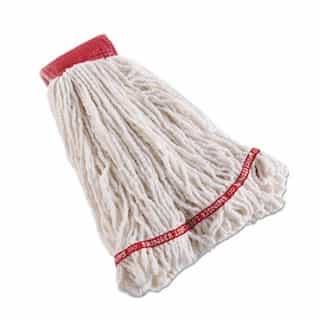 White, Large Cotton/Synthetic Shrinkless Swinger Loop Mop Heads