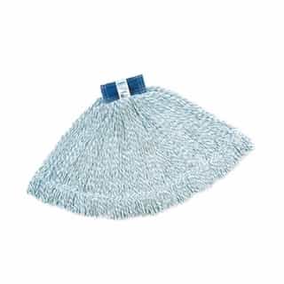 Rubbermaid White, Large Cotton/Synthetic Super Stitch Finish Mops-1-in Blue Headband