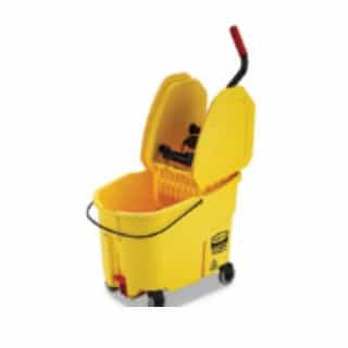 Rubbermaid 44 qt. WaveBrake 2.0 Mopping Bucket and Wringer, Yellow