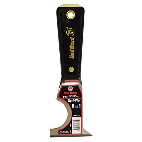 Red Devil Painters 6-in-1 Zip-A-Way Tool with High Carbon Steel Blade