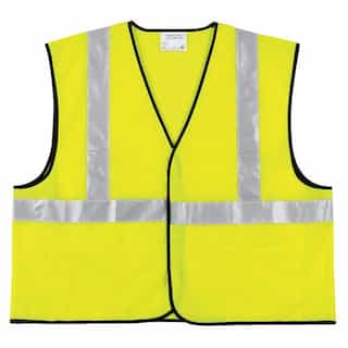 River City  Class II Solid Poly Fluorescent Economy Lime Safety Vest
