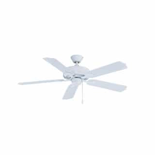 52-in 56W Sunset Ceiling Fan, 5-White Blades, White