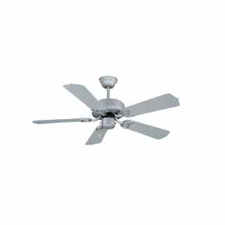 42-in 47W Sunset II Ceiling Fan, 5-Pewter Blades, Brushed Pewter