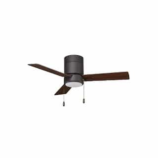 52-in 56W Sabio Ceiling Fan w/ LED Kit, 3-Walnut Blades, Bronze