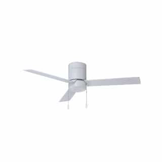 52-in 56W Sabio Ceiling Fan w/ LED Kit, 3-White Blades, White