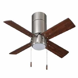 15W 42-in Metalis Ceiling Fan w/ LED Kit, 4-Blade, 80CRI, 3000K, BN