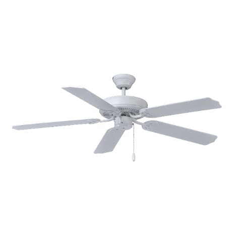 Royal Pacific 52-in 50W Desert Moon Ceiling Fan, 5-White Blades, White