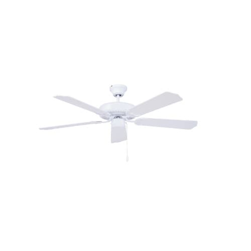Royal Pacific 52-in 39W Royal Star Ceiling Fan, 5-White Blades, White
