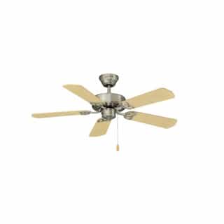 Royal Pacific 42-in 48W Royal Knight II Ceiling Fan, 5-Maple Blades, Brushed Nickel
