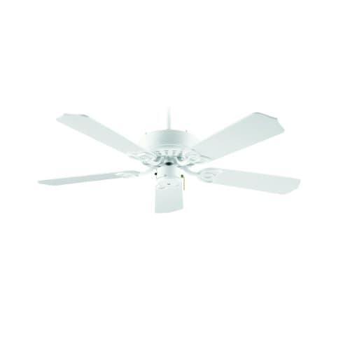 Royal Pacific 42-in 48W Royal Knight II Ceiling Fan, 5-White Blades, White