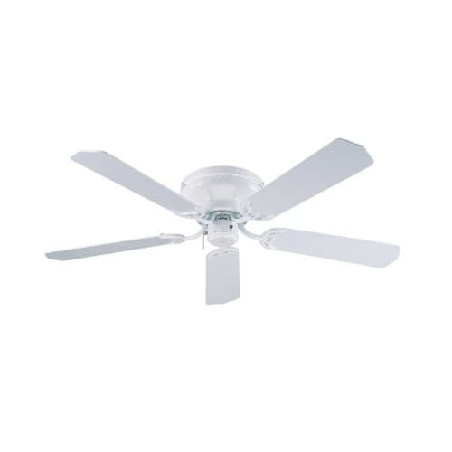 Royal Pacific 52-in 47W Royal Knight Hugger Ceiling Fan, 5-White Blades, White