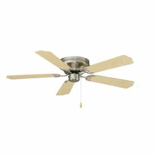 Royal Pacific 42-in 44W Royal Knight Hugger Ceiling Fan, 5-Maple Blades, Nickel