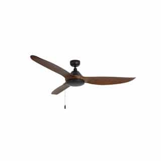 60-in 65W Colibri Ceiling Fan, 3-Walnut Blades, Oil Rubbed Bronze