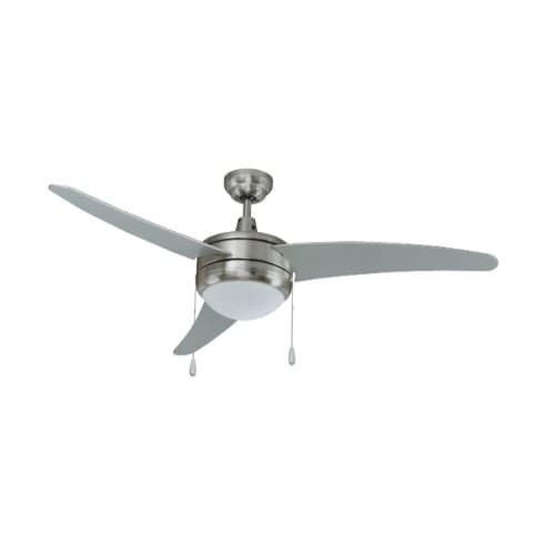 Royal Pacific 50-in 57W Contempo I Ceiling Fan w/ E26 Kit, 3-Nickel Blades, Nickel
