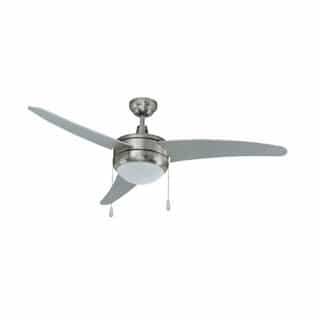 Royal Pacific 50-in 57W Contempo I Ceiling Fan w/ LED Kit, 3-Nickel Blades, Nickel