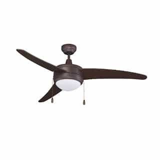 Royal Pacific 50-in 57W Contempo I Ceiling Fan w/ LED Kit, 3-Bronze Blades, Bronze