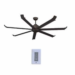Royal Pacific 80-in 47W Arctic II Ceiling Fan, 7-Bronze Blades, Oil Rubbed Bronze