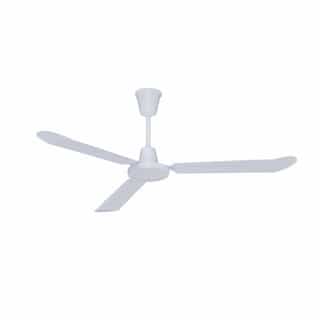 Royal Pacific 56-in 59W Industrial Ceiling Fan, 3-White Blades, White