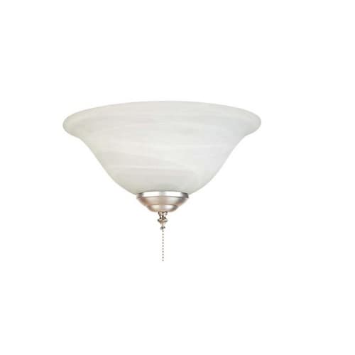 Royal Pacific 17W LED Fan Light Kit w/ Alabaster Glass, Round, 120V, 3000K, White