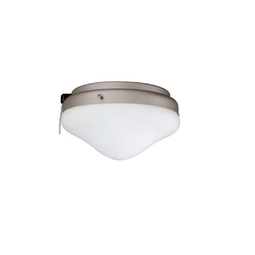 27W LED Fan Light Kit w/Alabaster Glass, 3-Light, 120V, Brushed Pewter