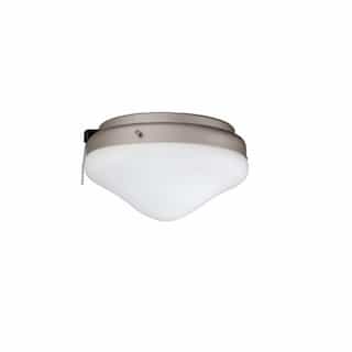 Royal Pacific 27W LED Fan Light Kit w/Alabaster Glass, 3-Light, 120V, Brushed Pewter