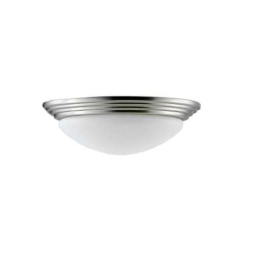 17W LED Fan Light Kit w/ Opal Glass, Beveled, 120V, 3000K, Nickel