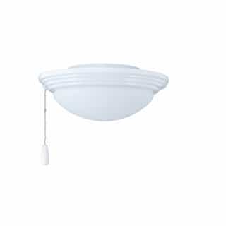 Royal Pacific 18W LED Fan Light Kit w/ Frosted Glass, Beveled, 2-Light, 120V, White